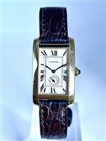 Orologio Cartier Tank Américaine in Oro CARTIER TANK AMERICAINE 8119 ORO GIALLO QUARZO SMALL SECONDS DATA